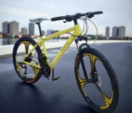 صورة دراجة رياضية مقاس 26 أصفر